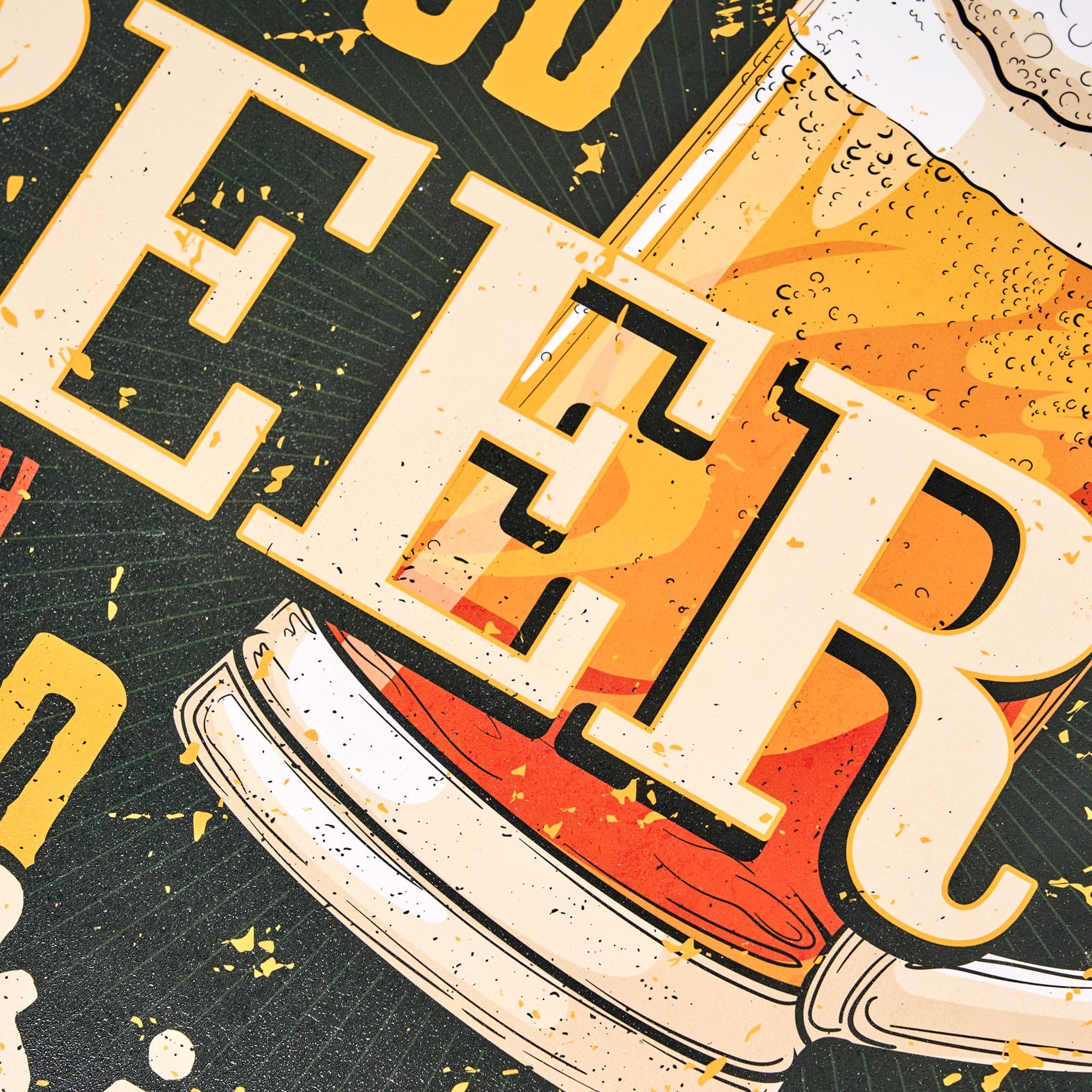 American Art Decor Good Beer, Good Friends Round MDF Wall Plaque - 20" x 20" x 0.35"